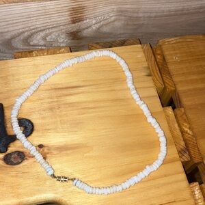 Chic White Beaded Necklace